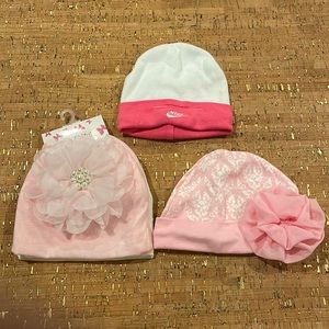 Baby Girls Beanie Set